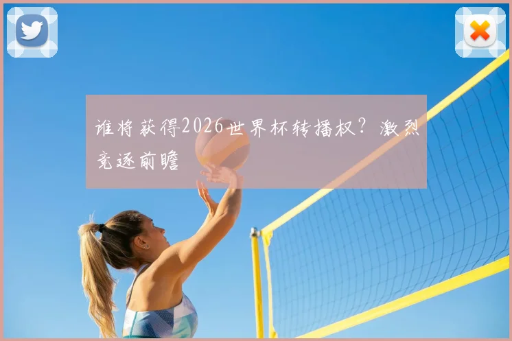 谁将获得2026世界杯转播权？激烈竞逐前瞻