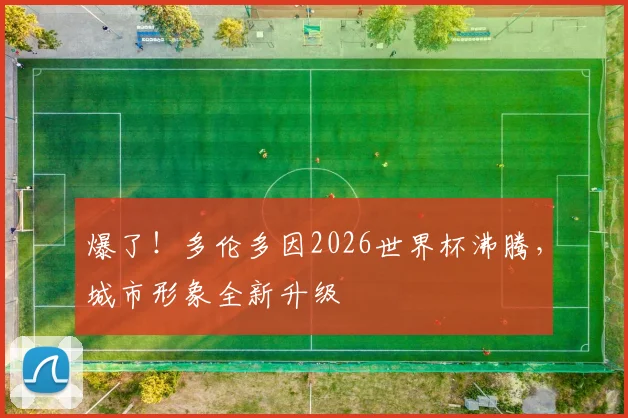爆了!多伦多因2026世界杯沸腾,城市形象全新升级